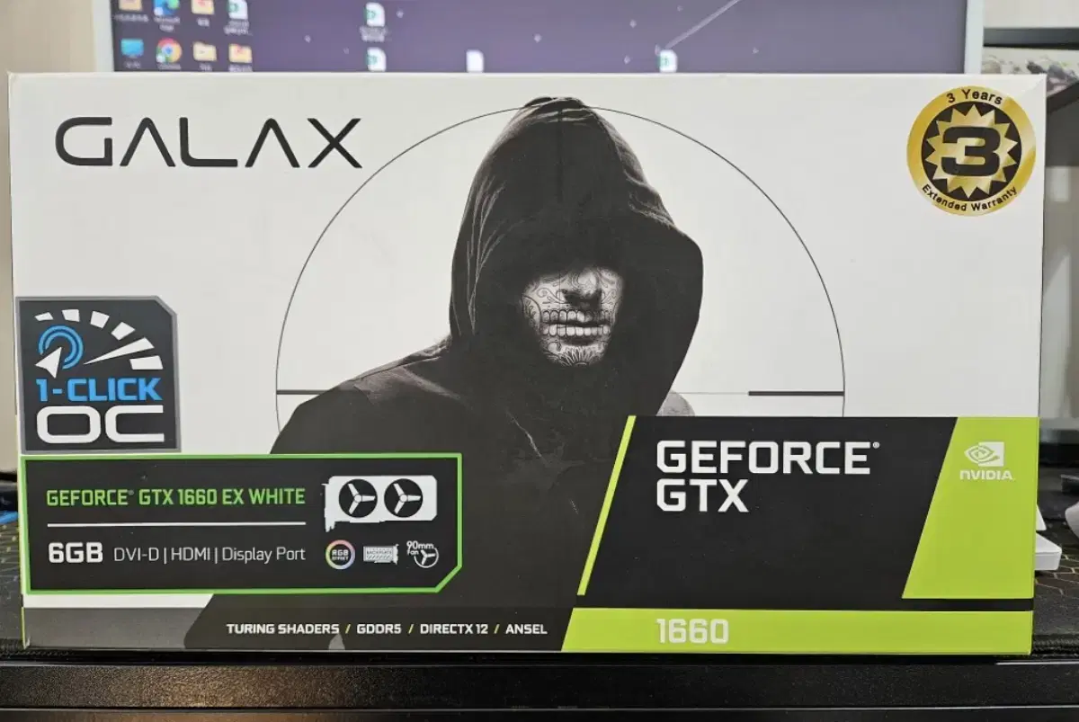 갤럭시 gtx1660 ex white 6gb 풀박스